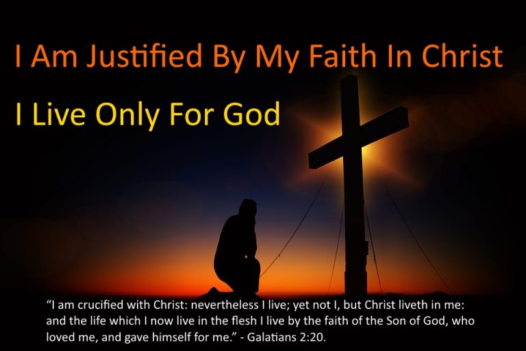 Justified By Faith, Living For God – I'm Following Jesus